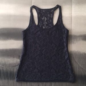 Hollister Co. Navy Blue Lacey Tank